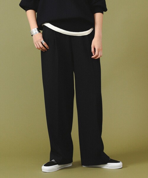 LACOSTE（ラコステ）の「【別注】LACOSTE / ワイド パンツ（スラックス・レディース・ネイビー/グレー/ブラック・36/38）」の10枚目の写真