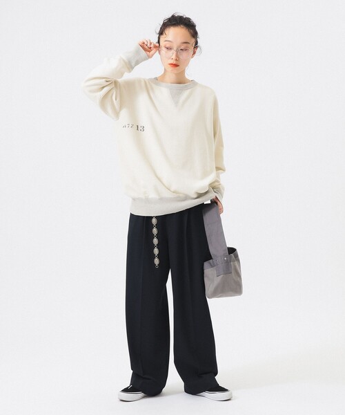 LACOSTE（ラコステ）の「【別注】LACOSTE / ワイド パンツ（スラックス・レディース・ネイビー/グレー/ブラック・36/38）」の12枚目の写真