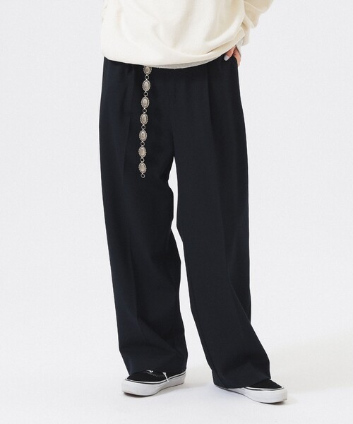 LACOSTE（ラコステ）の「【別注】LACOSTE / ワイド パンツ（スラックス・レディース・ネイビー/グレー/ブラック・36/38）」の13枚目の写真