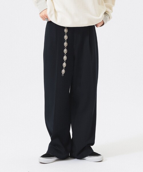 LACOSTE（ラコステ）の「【別注】LACOSTE / ワイド パンツ（スラックス・レディース・ネイビー/グレー/ブラック・36/38）」の14枚目の写真