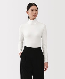 無印良品 | 婦人　起毛フライス編みタートルネック長袖Ｔシャツ(Tシャツ/カットソー)