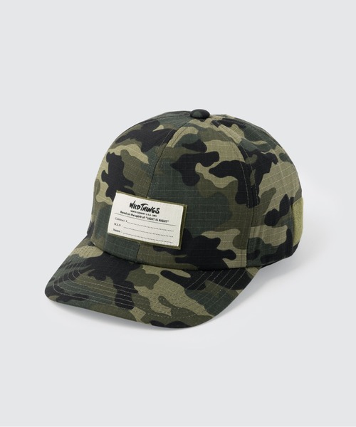 WILD THINGS(ワイルドシングス)の「【63】【WILD THING】MILITARY CAP(キャップ・メンズ・カモフラージュ/ブラック・FREE)」の2枚目の写真