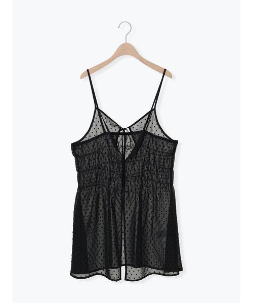 SM2（エスエムツー）の「ドットシアージャカード2WAYキャミチュニック（チュニック・レディース・ブラック/オフホワイト/グレー・F）」の15枚目の写真