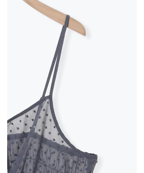 SM2（エスエムツー）の「ドットシアージャカード2WAYキャミチュニック（チュニック・レディース・ブラック/オフホワイト/グレー・F）」の19枚目の写真