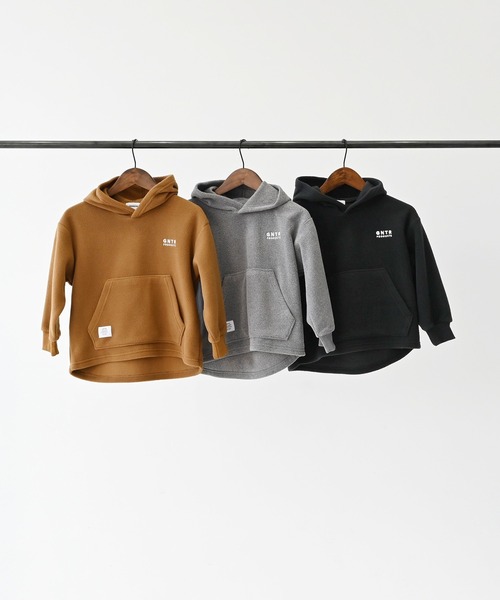 GENERATOR（ジェネレーター）の「GENERATOR/ジェネレーター フリースパーカー（パーカー・キッズ・トップグレー/キャメル/ブラック・M/L/XL）」の9枚目の写真