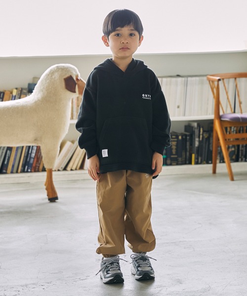 GENERATOR（ジェネレーター）の「GENERATOR/ジェネレーター フリースパーカー（パーカー・キッズ・トップグレー/キャメル/ブラック・M/L/XL）」の6枚目の写真