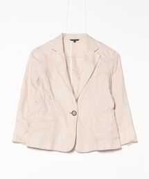 古着 リネンジャケット 花柄ジャケット madeinusa ユニセックス 古着 リネンジャケット 花柄ジャケット madeinusa ユニセックス