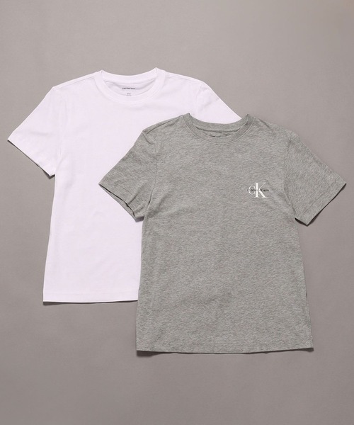Calvin Klein（カルバン・クライン）の「Tシャツ(2枚パック) - ショートスリーブクルーネックTシャツ（Tシャツ/カットソー・レディース・ホワイト×グレー/ブラック×ホワイト・M/S/XS）」の19枚目の写真