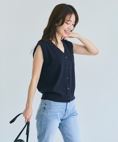 Carhartt ネイビー Vネックニットベスト Carhartt ネイビー Vネックニットベスト Carhartt ネイビー V