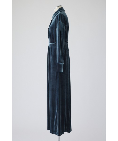 RIM.ARK（リムアーク）の「Velour shirt dress ベロアシャツドレス（シャツワンピース・レディース・ブラウン/ブラック/ダークブルー・38/36）」の11枚目の写真
