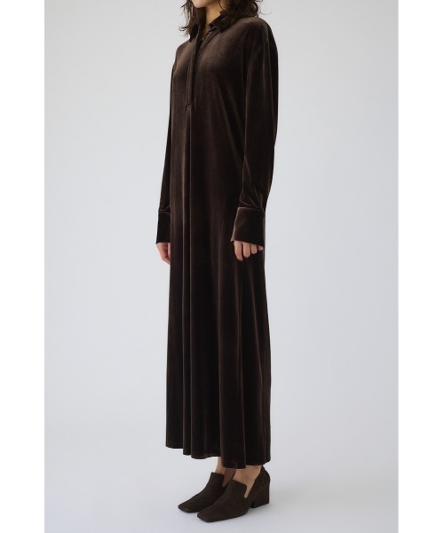 RIM.ARK（リムアーク）の「Velour shirt dress ベロアシャツドレス（シャツワンピース・レディース・ブラウン/ブラック/ダークブルー・38/36）」の17枚目の写真