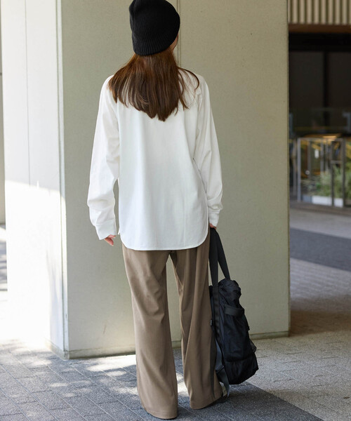 JOURNAL STANDARD relume（ジャーナルスタンダード　レリューム）の「《追加 / 新色》フィルムストライプイージーパンツ（その他パンツ・レディース・ブラック/ベージュ/ネイビー・36/38）」の14枚目の写真