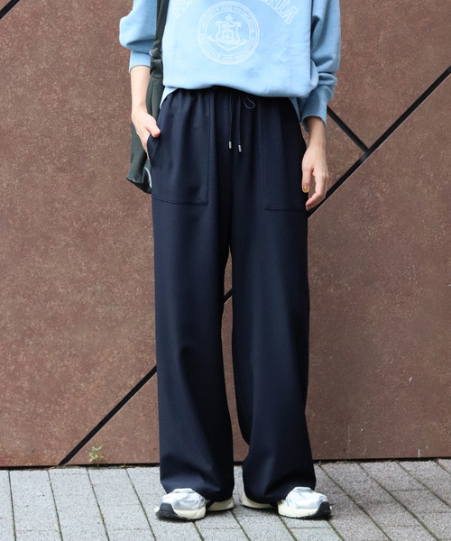 JOURNAL STANDARD relume（ジャーナルスタンダード　レリューム）の「《追加 / 新色》フィルムストライプイージーパンツ（その他パンツ・レディース・ブラック/ベージュ/ネイビー・36/38）」の19枚目の写真