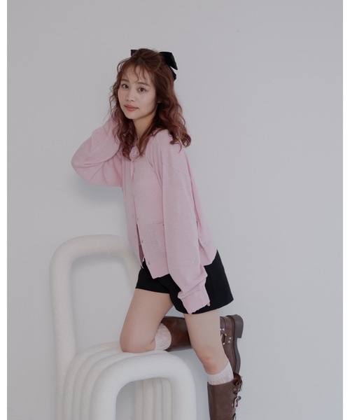 JUMELLE（ジュメロ）の「ローズカーディガン（カーディガン/ボレロ・レディース・ピンク/グレー・FREE）」の21枚目の写真