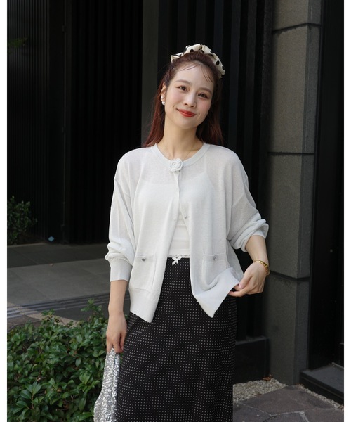 JUMELLE（ジュメロ）の「ローズカーディガン（カーディガン/ボレロ・レディース・ピンク/グレー・FREE）」の15枚目の写真