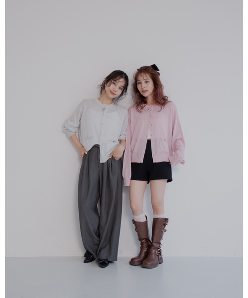 JUMELLE（ジュメロ）の「ローズカーディガン（カーディガン/ボレロ・レディース・ピンク/グレー・FREE）」の11枚目の写真