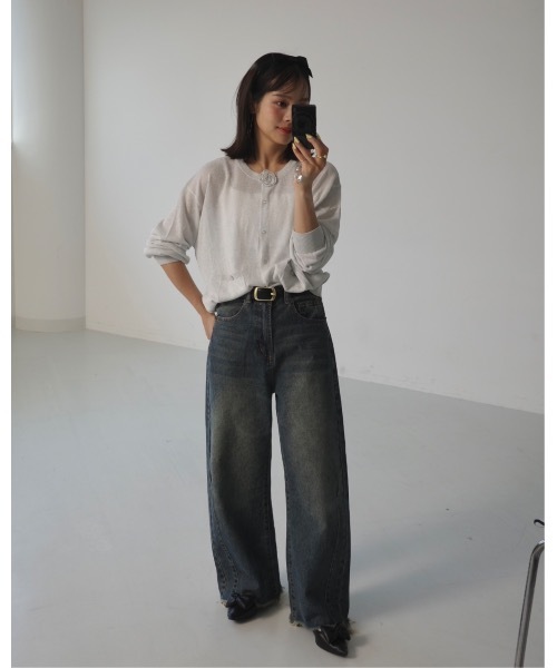 JUMELLE（ジュメロ）の「ローズカーディガン（カーディガン/ボレロ・レディース・ピンク/グレー・FREE）」の12枚目の写真