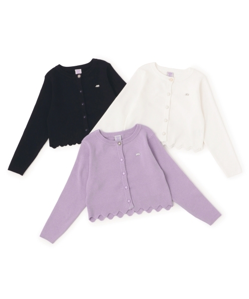 裾スカラップカーディガン（カーディガン/ボレロ）｜ANNA SUI mini