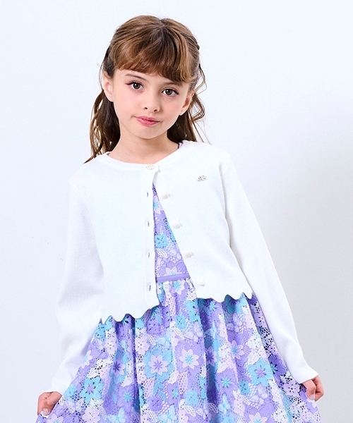 裾スカラップカーディガン（カーディガン/ボレロ）｜ANNA SUI mini