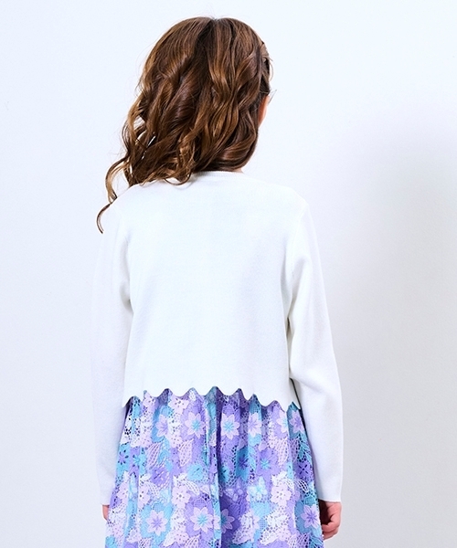 裾スカラップカーディガン（カーディガン/ボレロ）｜ANNA SUI mini