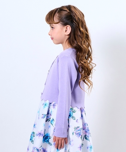 ANNA SUI mini 刺繍入り ボレロ カーディガン 120cm ANNA SUI mini 花