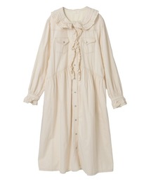 YOKANGホワイトデニムロングワンピース ワンピース（ホワイト/白色系・デニム）ファッション通販 - ZOZOTOWN