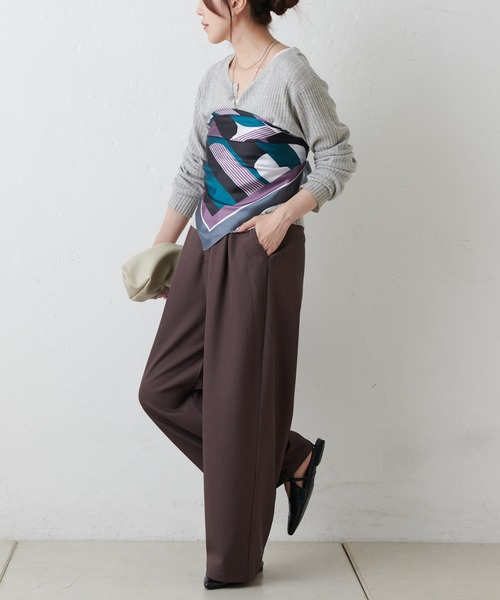 COLONY 2139（コロニートゥーワンスリーナイン）の「スカーフ 幾何柄 70×70（バンダナ/スカーフ・レディース・ネイビー/パープル・FREE）」の20枚目の写真