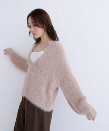 ◇【Oggi掲載】キーネックシャギーラメニット