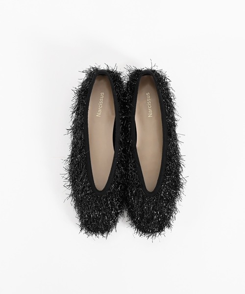 Narcissus（ナルシス）の「【Narcissus】フリンジフラットシューズ（パンプス・レディース・レッド/ブラック・X-LARGE/LARGE/MEDIUM）」の6枚目の写真