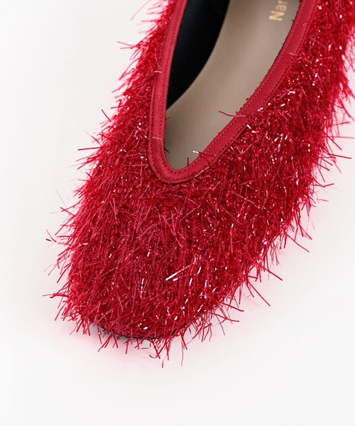 Narcissus（ナルシス）の「【Narcissus】フリンジフラットシューズ（パンプス・レディース・レッド/ブラック・X-LARGE/LARGE/MEDIUM）」の9枚目の写真