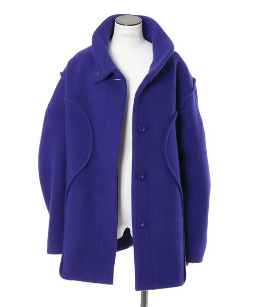 セール】WOOL WAVE LINE COCOON CT / ウールウェーブラインコクーン