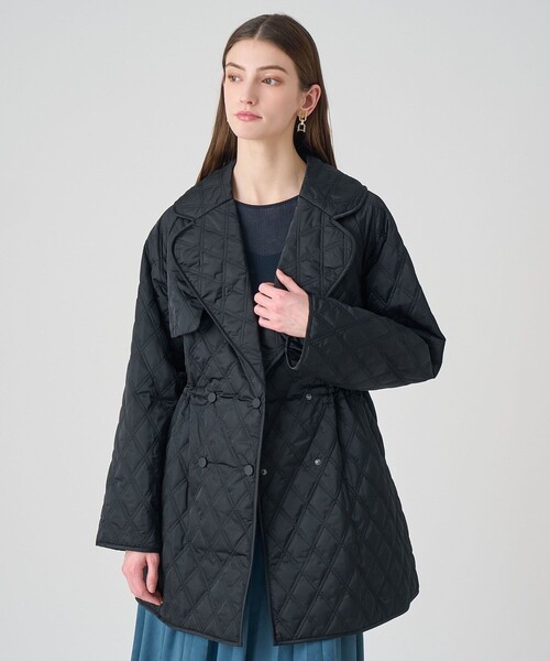 セール】キルティングテーラードロストコート（トレンチコート