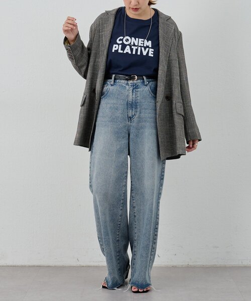 SHENERY（シーナリー）の「シンプルロゴTEE（Tシャツ/カットソー・レディース・オフホワイト/ネイビー・FREE）」の21枚目の写真