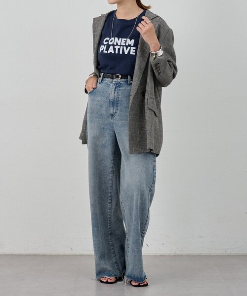 SHENERY（シーナリー）の「シンプルロゴTEE（Tシャツ/カットソー・レディース・オフホワイト/ネイビー・FREE）」の22枚目の写真
