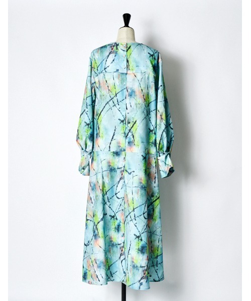 RUMCHE（ラムシェ）の「"Hidamari" Paint Dress / ヒダマリペイントドレス（ワンピース・レディース・ブルー・FREE）」の8枚目の写真