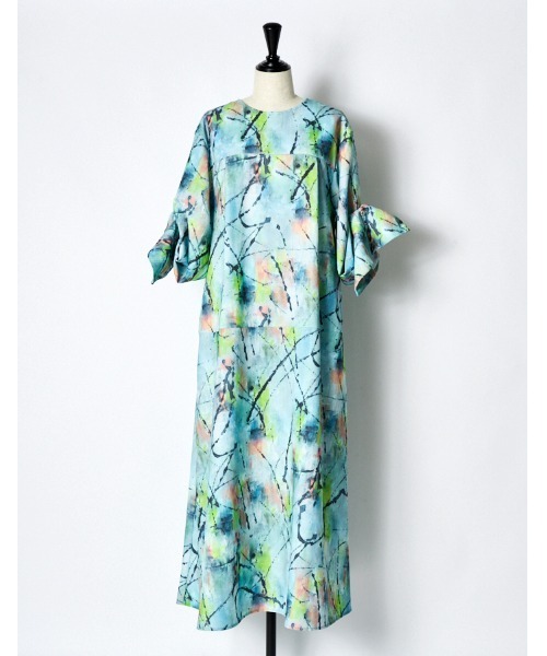 RUMCHE（ラムシェ）の「"Hidamari" Paint Dress / ヒダマリペイントドレス（ワンピース・レディース・ブルー・FREE）」の13枚目の写真
