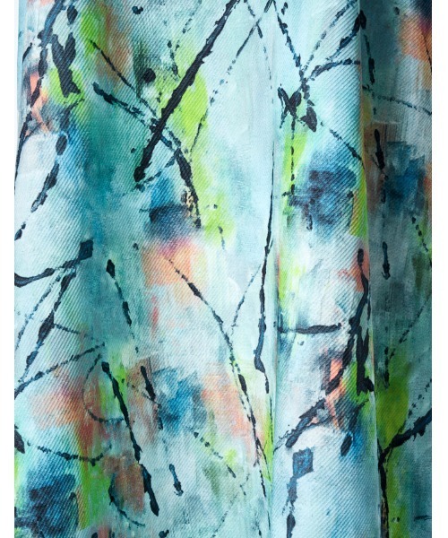 RUMCHE（ラムシェ）の「"Hidamari" Paint Dress / ヒダマリペイントドレス（ワンピース・レディース・ブルー・FREE）」の15枚目の写真