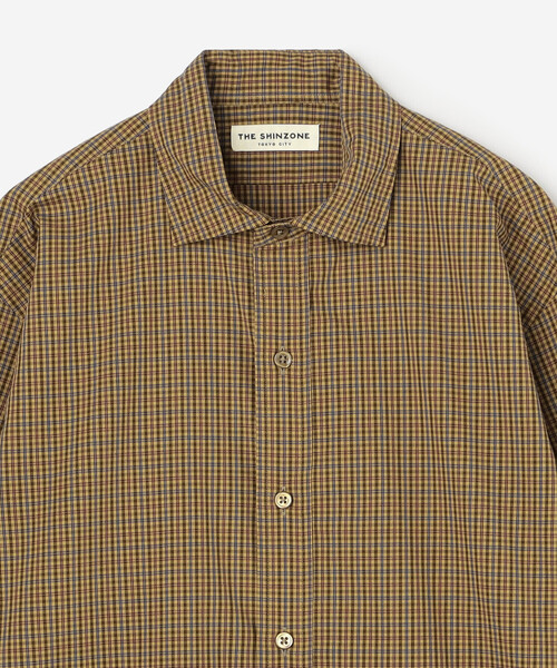 THE SHINZONE（ザ　シンゾーン）の「THE SHINZONE | PECK CHEKERD SHIRT WOMEN（シャツ/ブラウス・レディース・ベージュ/ネイビー・F）」の13枚目の写真