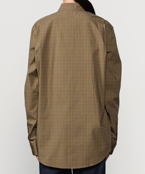 THE SHINZONE（ザ　シンゾーン）の「THE SHINZONE | PECK CHEKERD SHIRT WOMEN（シャツ/ブラウス・レディース・ベージュ/ネイビー・F）」の8枚目の写真