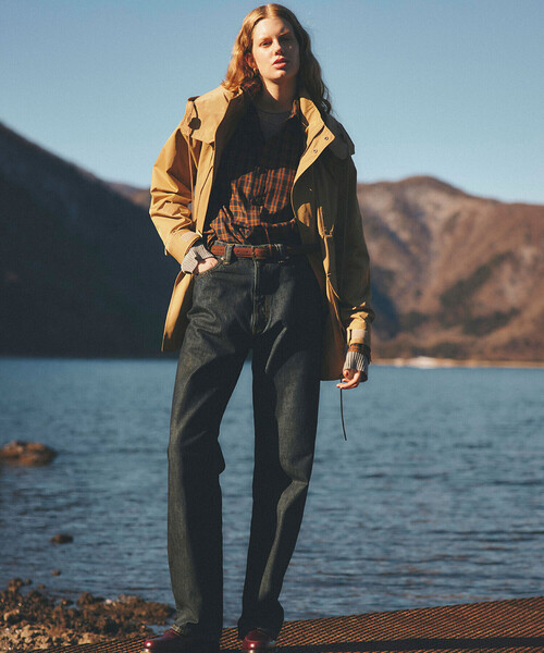 THE SHINZONE（ザ　シンゾーン）の「THE SHINZONE | PECK CHEKERD SHIRT WOMEN（シャツ/ブラウス・レディース・ベージュ/ネイビー・F）」の4枚目の写真