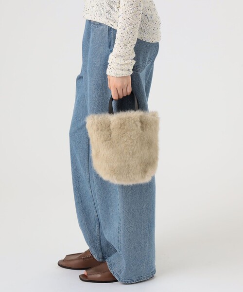 TEMBEA（テンベア）の「TEMBEA デリバリートートバッグ XS（トートバッグ・レディース・ベージュ/ブラック・FREE）」の3枚目の写真