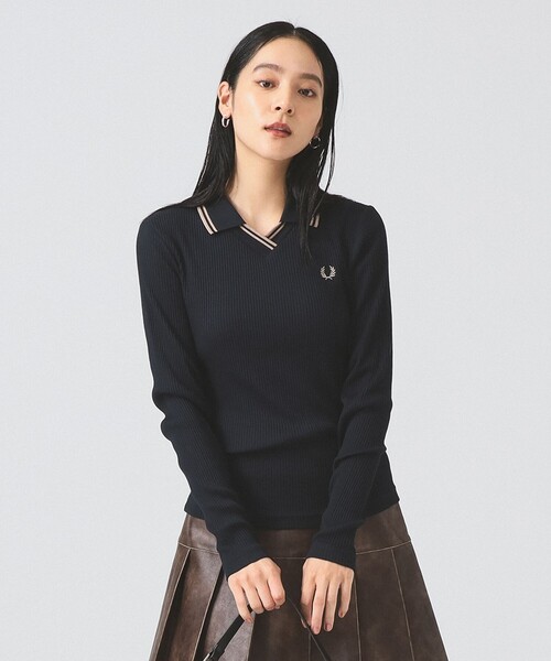 別注】FRED PERRY / Twin Tipped Ribbed Polo Shirt（ポロシャツ