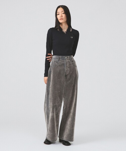 別注】FRED PERRY / Twin Tipped Ribbed Polo Shirt（ポロシャツ