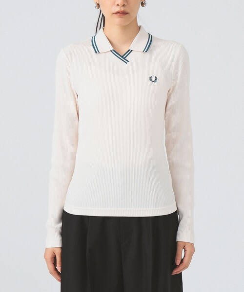 別注】FRED PERRY / Twin Tipped Ribbed Polo Shirt（ポロシャツ