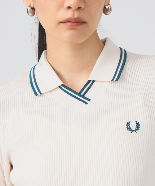 別注】FRED PERRY / Twin Tipped Ribbed Polo Shirt（ポロシャツ