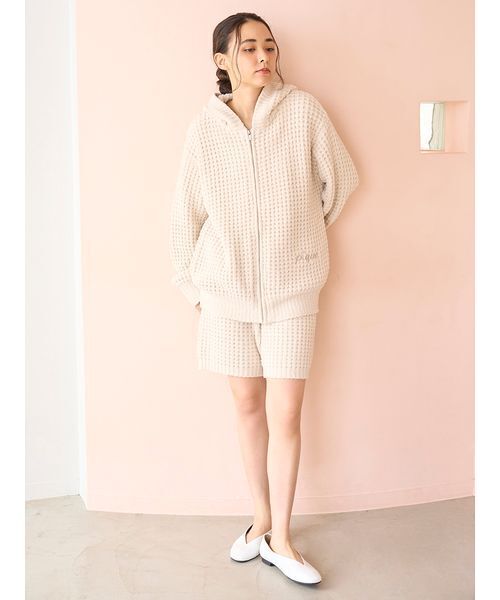 ジェラート ピケ　現行　UNISEX ワッフルパーカ　ワッフルハーフパンツ ジェラート ピケ 現行 UNISEX ワッフルパーカ ワッフルハーフパンツ