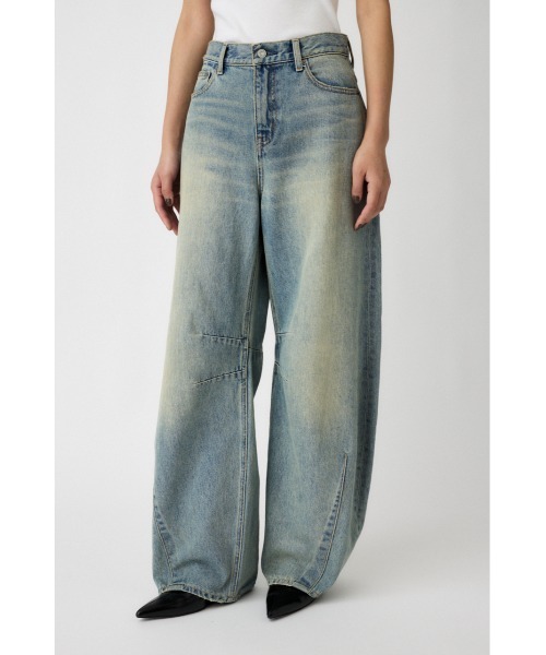 【新品】moussy ホース シューバギー デニム サイズ0 HORSESHOE バギー（デニムパンツ）｜MOUSSY（マウジー）のファッション