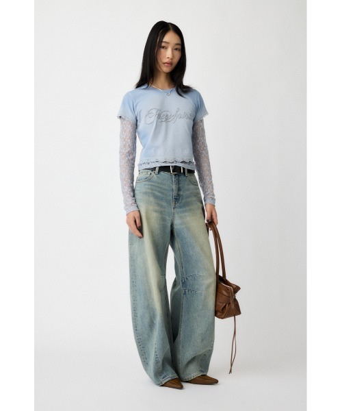 MOUSSY（マウジー）の「HORSESHOE バギー（デニムパンツ）」 - WEAR