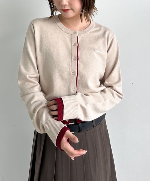 archives(アルシーヴ)の「配色レイヤードニットカーディガン(カーディガン/ボレロ・レディース・ブラウン/アイボリー/ネイビー・MEDIUM)」の14枚目の写真