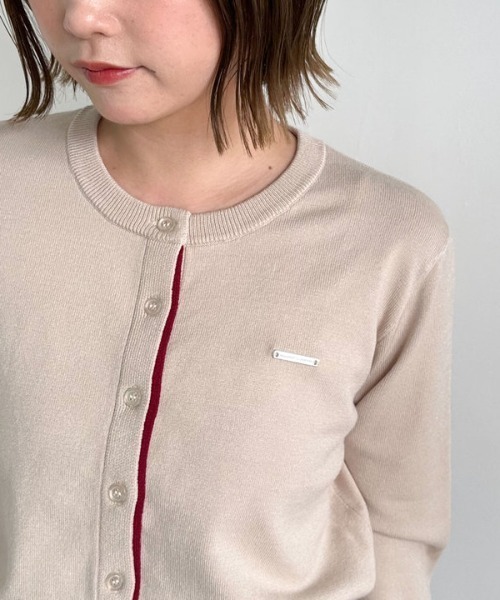 archives(アルシーヴ)の「配色レイヤードニットカーディガン(カーディガン/ボレロ・レディース・ブラウン/アイボリー/ネイビー・MEDIUM)」の17枚目の写真